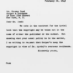 Letter from Florence Anders...