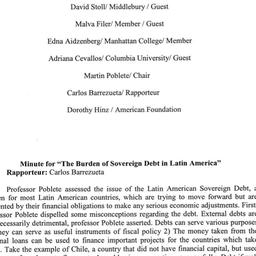 Minutes, 2003-05-01. Latin ...