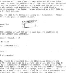 Announcements, 2004-11-19. ...