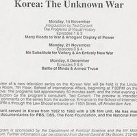 Korea: The unknown war