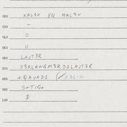 Eastern questionnaire, answ...
