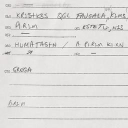 Eastern questionnaire, answ...