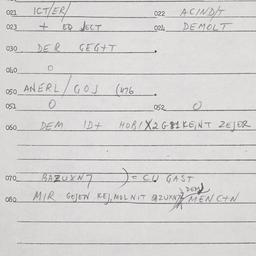 Eastern questionnaire, answ...