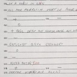Eastern questionnaire, answ...