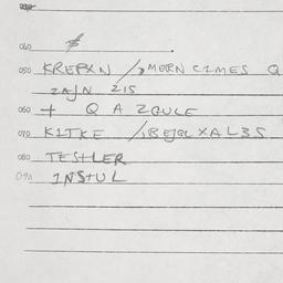 Eastern questionnaire, answ...