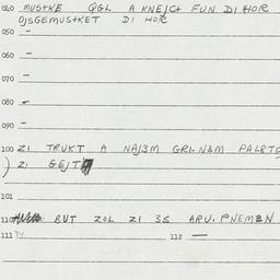 Eastern questionnaire, answ...
