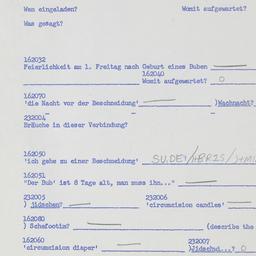 Western questionnaire, answ...