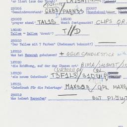 Western questionnaire, answ...