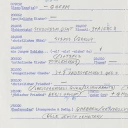 Western questionnaire, answ...
