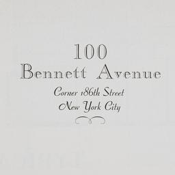 100 Bennett Avenue