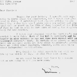 Letter from Gunnar Myrdal t...