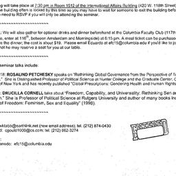 Announcements, 2003-11-20. ...