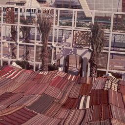 View over fabric roof towar...
