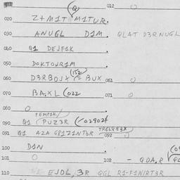 Eastern questionnaire, answ...