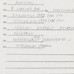 Eastern questionnaire, answ...