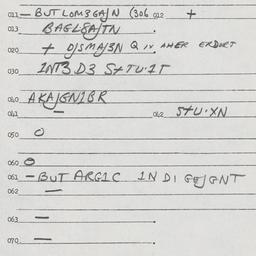 Eastern questionnaire, answ...