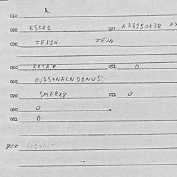 Eastern questionnaire, answ...