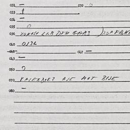 Eastern questionnaire, answ...