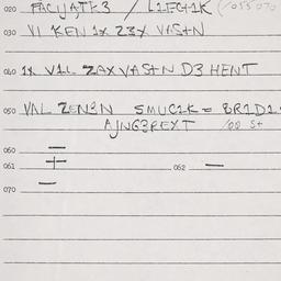 Eastern questionnaire, answ...