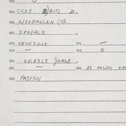 Eastern questionnaire, answ...