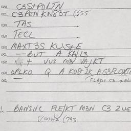 Eastern questionnaire, answ...