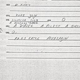 Eastern questionnaire, answ...