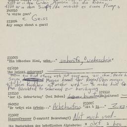 Western questionnaire, answ...
