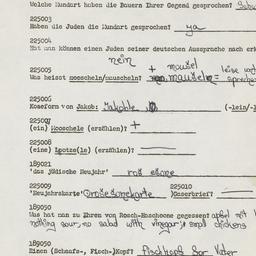 Western questionnaire, answ...