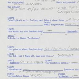 Western questionnaire, answ...