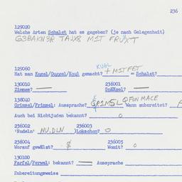 Western questionnaire, answ...