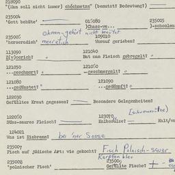 Western questionnaire, answ...