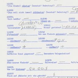 Western questionnaire, answ...