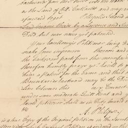 Petition of Adolph Philipse...