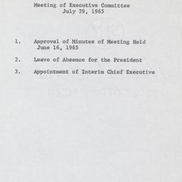 Executive Committee Meeting