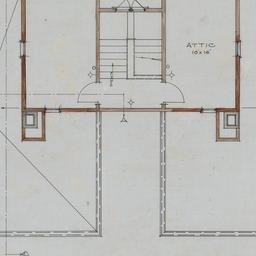 Attic, roof plan
