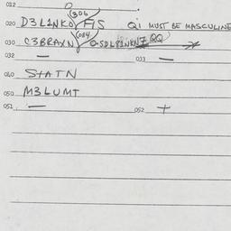 Eastern questionnaire, answ...