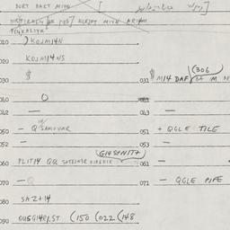 Eastern questionnaire, answ...