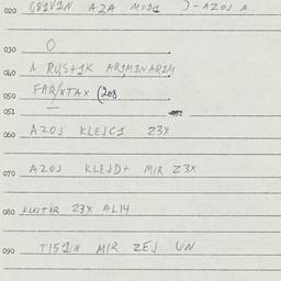 Eastern questionnaire, answ...