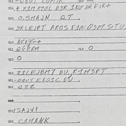 Eastern questionnaire, answ...