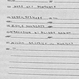 Eastern questionnaire, answ...