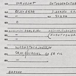Eastern questionnaire, answ...