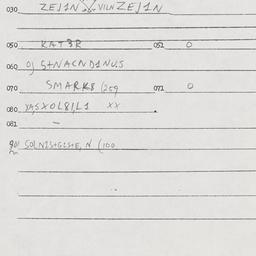 Eastern questionnaire, answ...