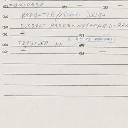 Eastern questionnaire, answ...