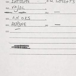 Eastern questionnaire, answ...