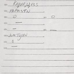Eastern questionnaire, answ...