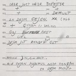 Eastern questionnaire, answ...