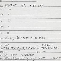 Eastern questionnaire, answ...