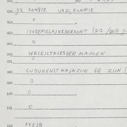 Eastern questionnaire, answ...