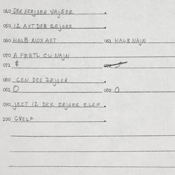 Eastern questionnaire, answ...
