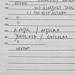 Eastern questionnaire, answ...